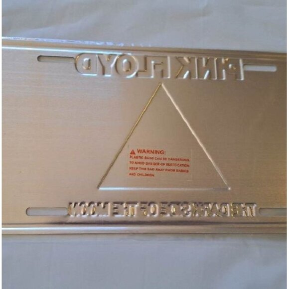 New Pink Floyd License Plate Dark Side of the Moon Record Album Cover Prism NIP - Picture 3 of 3